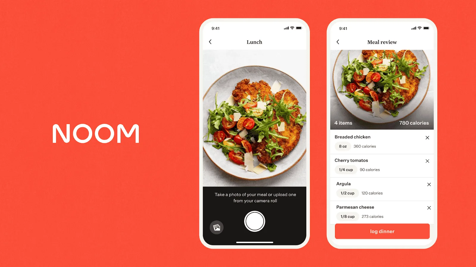 Photo of AI food logging feature within Noom App